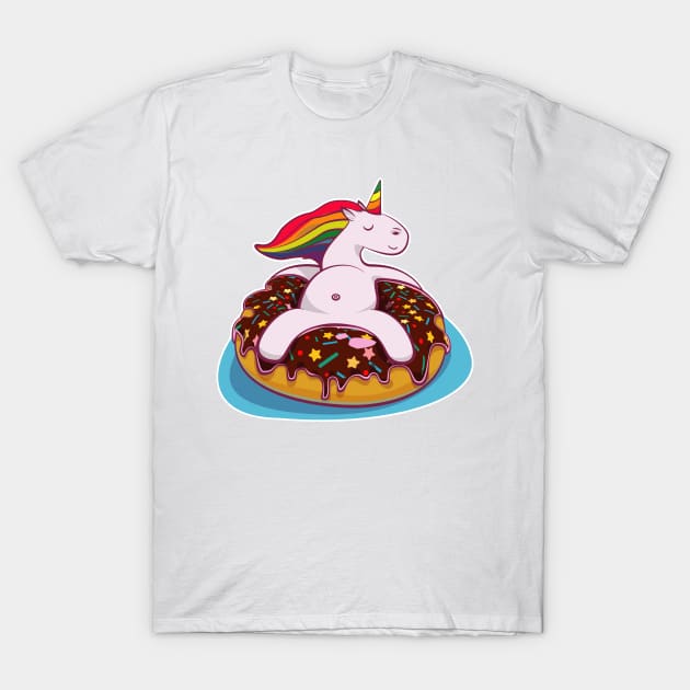 Donut Unicorn T-Shirt by LeonLedesma